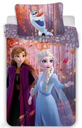 Единично памучно детско спално бельо 140x200 cm Frozen "Sister Purple" – Jerry Fabrics