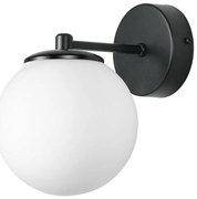 Аплик ГАРДА, черен/бял, 1xE27