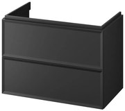 Cersanit S1017-003 - Стенно окачен шкаф за баня под мивка MILLE 80 x 45 см черен