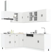 3314901 vidaXL Комплект кухненски шкафове от 11 части Porto, инженерно дърво