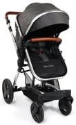 Комбинирана детска количка Veyron Moni - тъмно сив