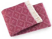 Тъмно розово каре със съдържание на памук , 140 x 180 cm Aisha - Euromant