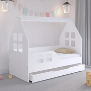 Очарователно детско легло във формата на къща с чекмедже 160 х 80 см