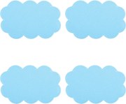 Детски противоплъзгащи подложки за вани в комплект от 4 бр. 9x14,5 cm Nuages – MSV