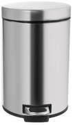 Кошче за боклук с педал от неръждаема стомана в лъскаво сребристо 3 l – Orion