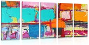 картини от 5 части – Художествено произведение на абстрактен дизайн