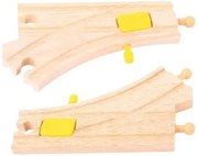 Bigjigs - Дървени разклонения - Механични превключватели