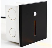 Emithor 70430 - LED осветително тяло за стълби с датчик LINE LED/1W/230V черно