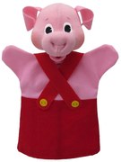 Moravská - Кукла за театър Прасенце, червено, 26 см. 22653B