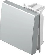 TEM Лицев панел ключ/бутон 2М, цвят Сребро мат, Modul - TM12ES