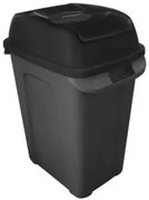Planet - Пластмасов кош за смет 50л Hippo черен (UP 234/UP237)