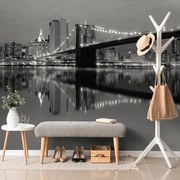 Фототапет – Черно-бял мост в Манхатън