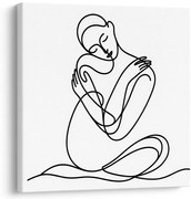 Картина на платно – Нежна красавица в минимализъм