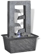 242351 vidaXL Вътрешен фонтан с LED осветление, полирезин