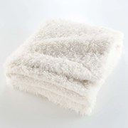 Кремаво одеяло от изкуствена кожа 220x240 cm Mouton – douceur d'intérieur