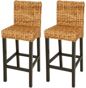242687 vidaXL Бар табуретки, 2 бр, абака
