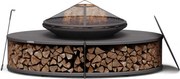 Blumfeldt Firebowl Ebeko 3 в 1, може да се използва като скара или маса, скара за печене + предпазител от искри