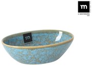 Купа овал LA MEDITERRANEA Scratch Blue, 14x9x4 cm, Порцелан