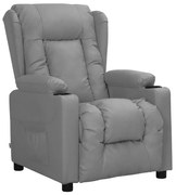 339072 vidaXL Наклоняем стол, сив, изкуствена кожа