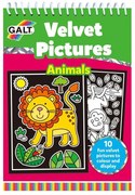 Galt Toys - Книжка за оцветяване с кадифе, Животни