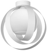 Плафон МАРТИС G, бял, 1xE27