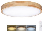 Solight WO8009- LED Димируема лампа SOLID OAK LED/48W/230V 3000-6500K Ø 39 см + д.у.