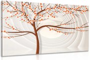 Картина на платно – Модерно дърво на абстрактен фон