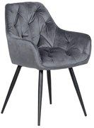 Трапезен стол LATINA - тъмносив