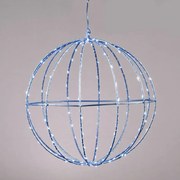 Декоративен LED 3D Silver Ball-Diameter: 40 см-Blue