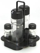 Оливерник пластмаса 160ml + 35ml Черен (407)