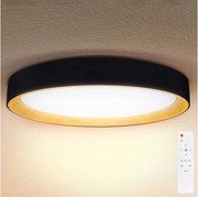 Brilagi - LED плафон LARIOS LED/72W/230V черен, диаметър 59 см, с възможност за димиране + дистанционно управление