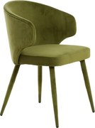 Зелени тапицирани трапезни столове в комплект 2 бр. Kosaka – Light & Living