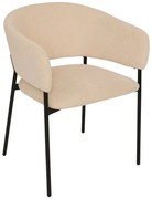 Трапезен стол с подлакътници atmosphera Solea, Корд - Бежов