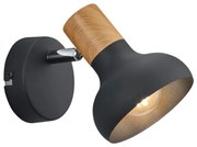 Матовочерна стенна лампа ø 10 cm Latika - Trio