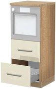 Висок подов шкаф за фурна Modena K14-60-2MB-Walnut - Beige