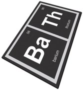 Черна постелка за баня 70x120 cm Barium - Foutastic