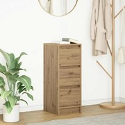 861642 vidaXL Сайдборд, дъб артизан, 29,5x34x76 см, инженерно дърво