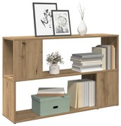 856741 vidaXL Шкаф за книги Artisan Oak 100x24x63 cm Инженерна дървесина