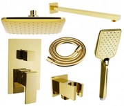 Mexen Uno DR62 вграден душ комплект, златен - 71435DR62-50