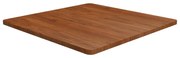 343046 vidaXL Квадратен плот за маса, тъмнокафяв, 80x80x2,5 см, дъб масив