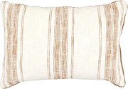 Декоративна възглавница atmosphera Sienna, Райе, Екрю, 38×58 cm