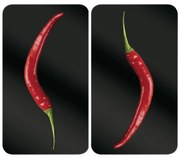 WENKO 2521380100 - Капак за готварска плоча 30x52 см пъстроцветен/сив/прозрачен