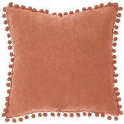 Декоративна възглавница atmosphera Pompom, 40x40 cm - Теракота