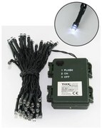 LED Екстериорни Коледни лампички 100xLED/2 функции/3xAA 10,8м IP44 студено бяло