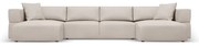 Бежов ъглов U-образен диван Esther – Milo Casa