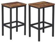 Бар стол LOE кафяв/черен