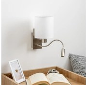 Brilagi - LED Аплик NUBILA 1xE27/25W/230V + LED/3W хром/бял