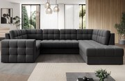 Ъглов диван Bale U-Антрацит-Десен
