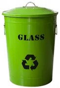 G-Метален кош с капак 49л. Зелен (11766-001-G)