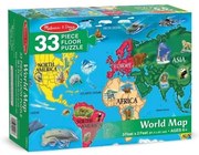 Пъзел карта на света 33части - Melissa&Doug